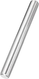 sourcing map Fully Threaded Rod M14 x 1.5mm Pitch 100mm/4 inch Threaded | 304 Stainless Steel Right Hand Fine Threads Studs Screw Rods Fasteners for Anchors Bolts Hangers Clamps U Bolts