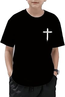 Boys Believe Graphic Tees Christian Jesus Shirts for Kids Bible Verse Tops