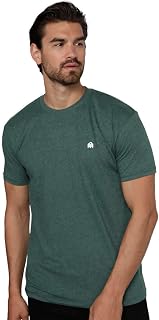 INTO THE AM Men's T-Shirt with Crew Neck - Premium Fitted Modern Basic Logo Tees