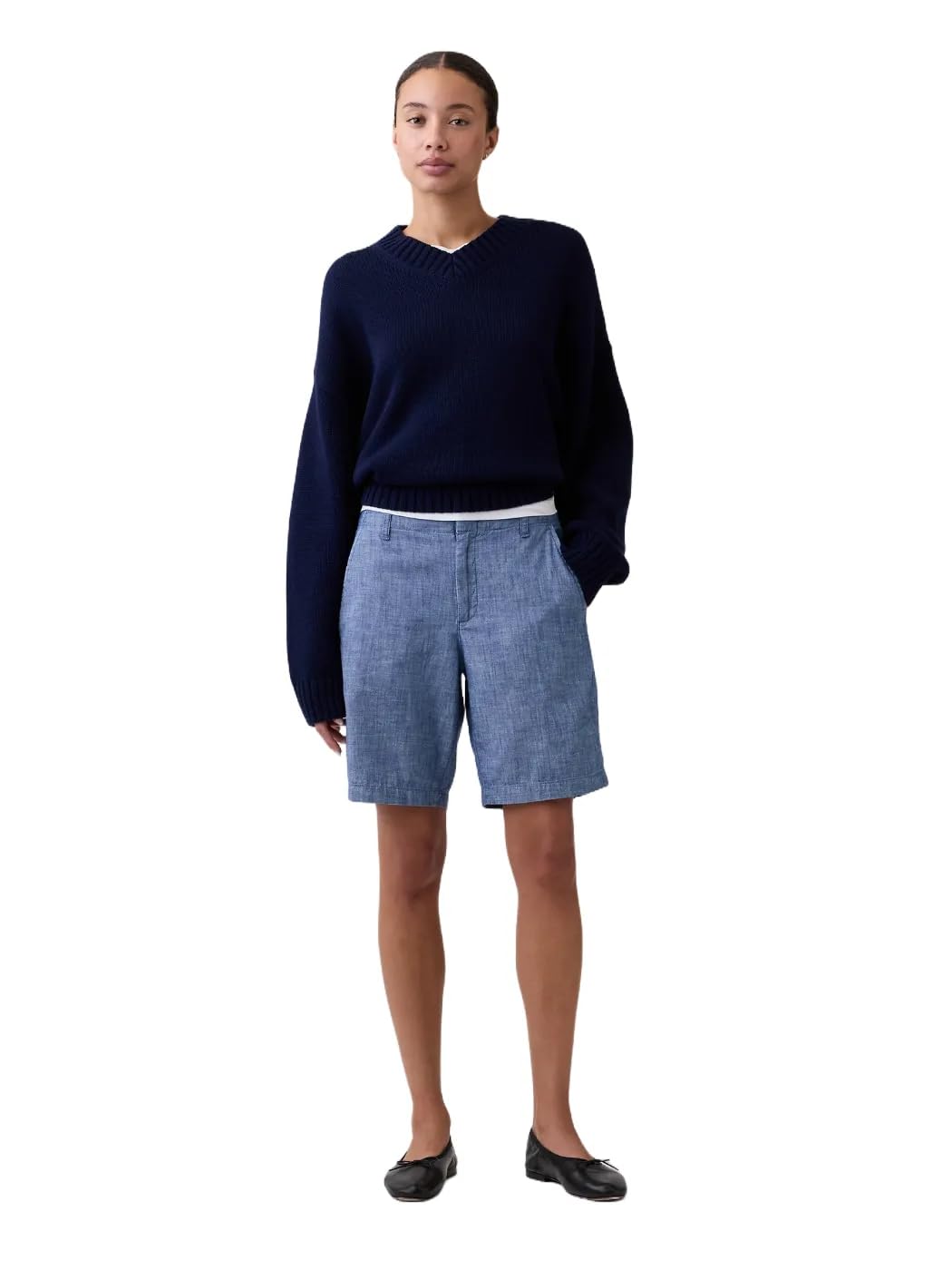 Gap Womens Downtown Khaki Bermuda ShortDress Shorts