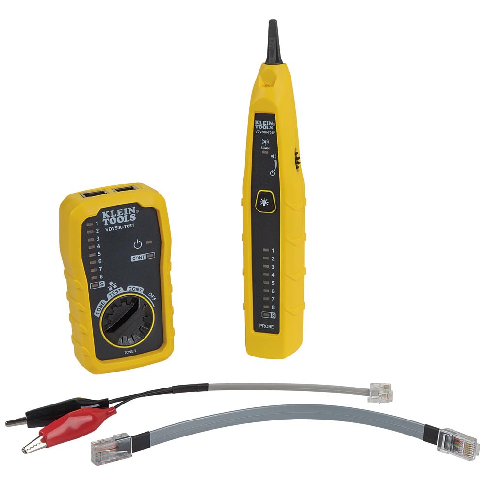Klein Tools VDV500-705 Wire Tracer Tone Generator and Probe Kit for Ethernet, In