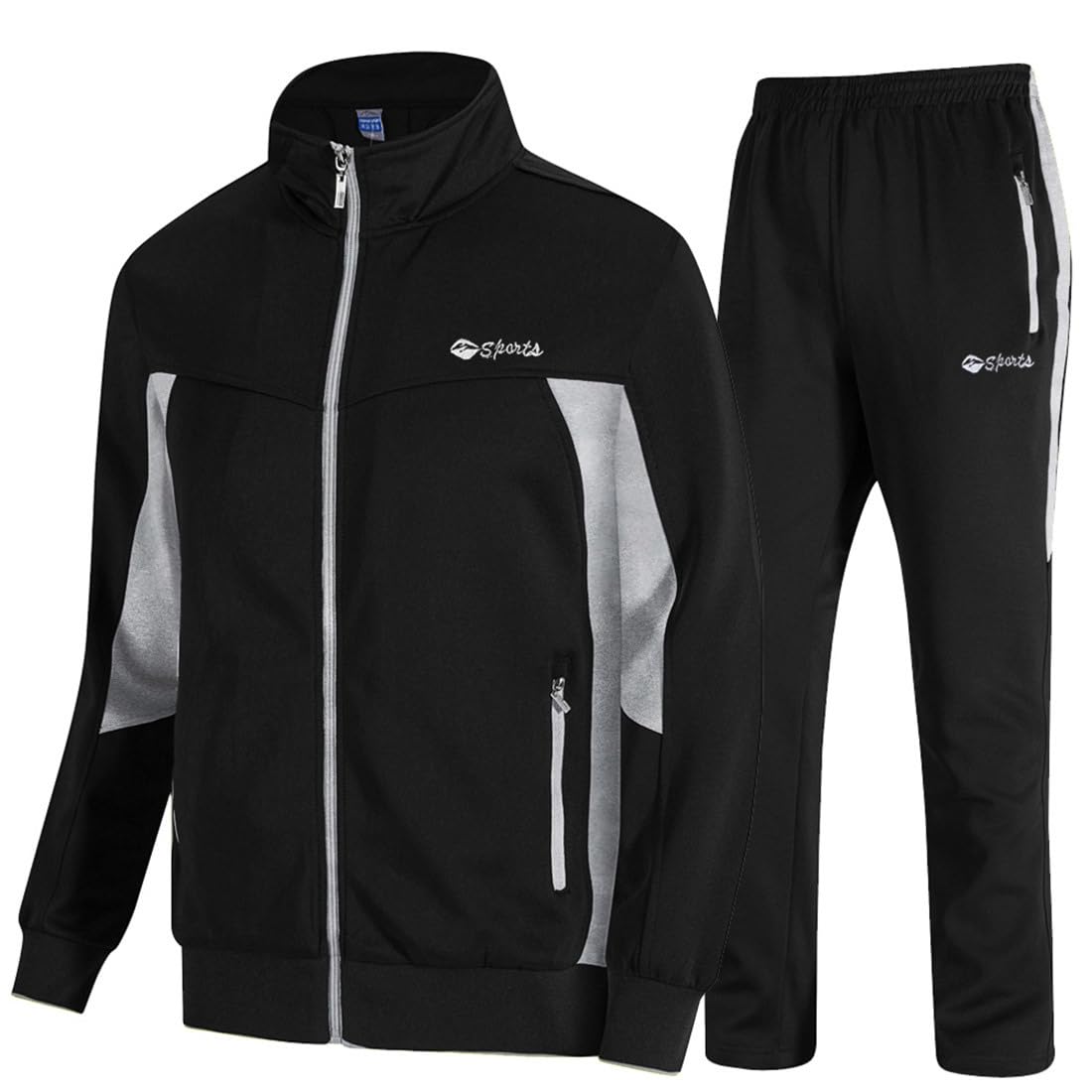 TBMPOY Men's Tracksuits Sweatsuits for Men Set Track Suits 2 Pieces Casual Athle