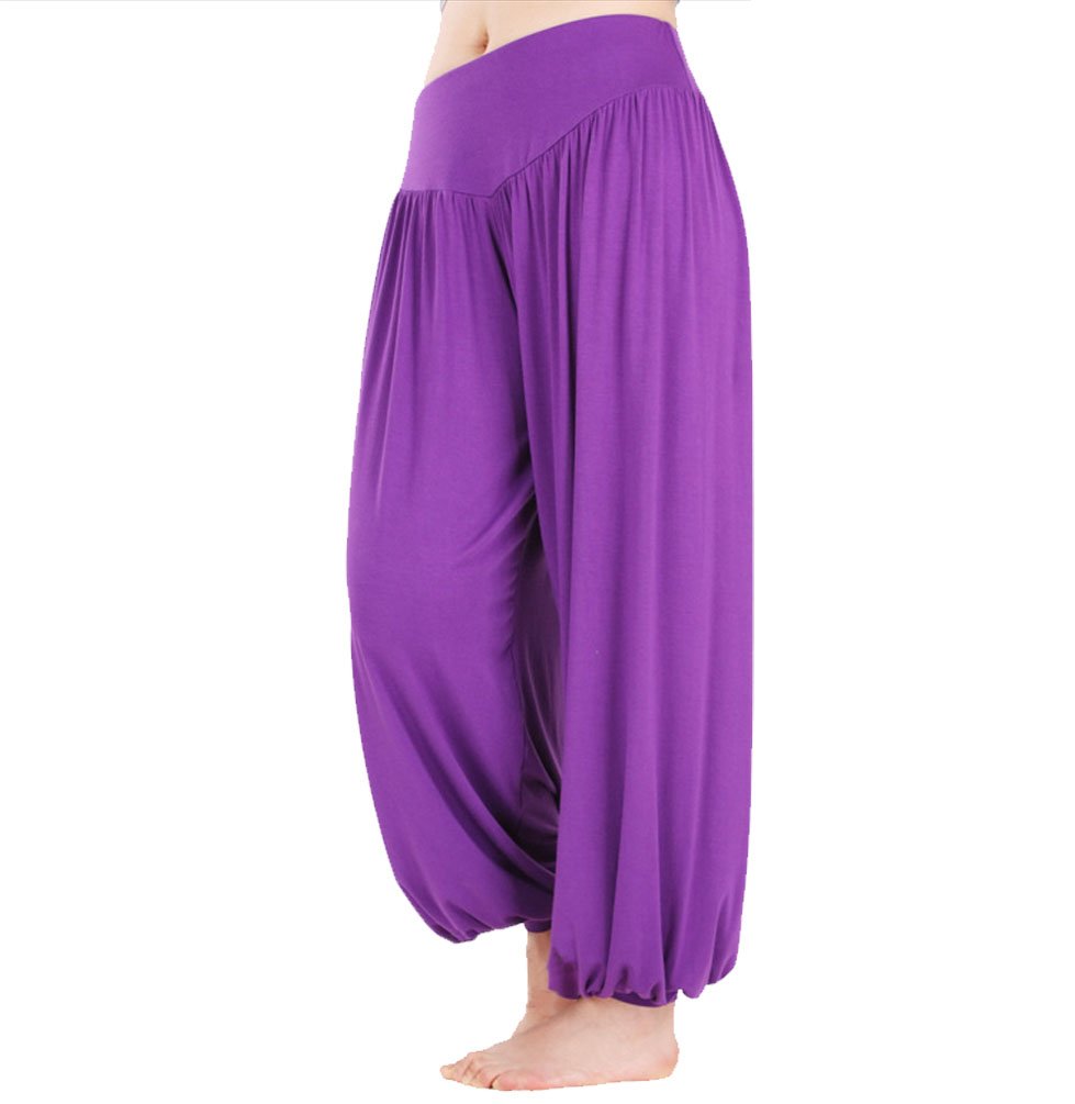 Hoerev Super Soft Modal Spandex Harem Yoga Pilates Pants