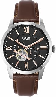 Fossil Townsman Watch for Men, Mechanical Automatic Movement with Stainless Steel or Leather Strap