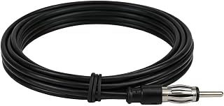 Herdio 50-Inch/1.3M Marine Dipole Soft Hideaway FM Antenna - Easy to Install, Store Away, Ideal for Cars, Boats, ATVs, UTVs (Black)
