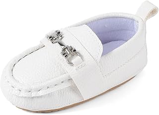 MASOCIO Baby Boys Moccasin Shoes Infant First Walking Casual Flats Shoes