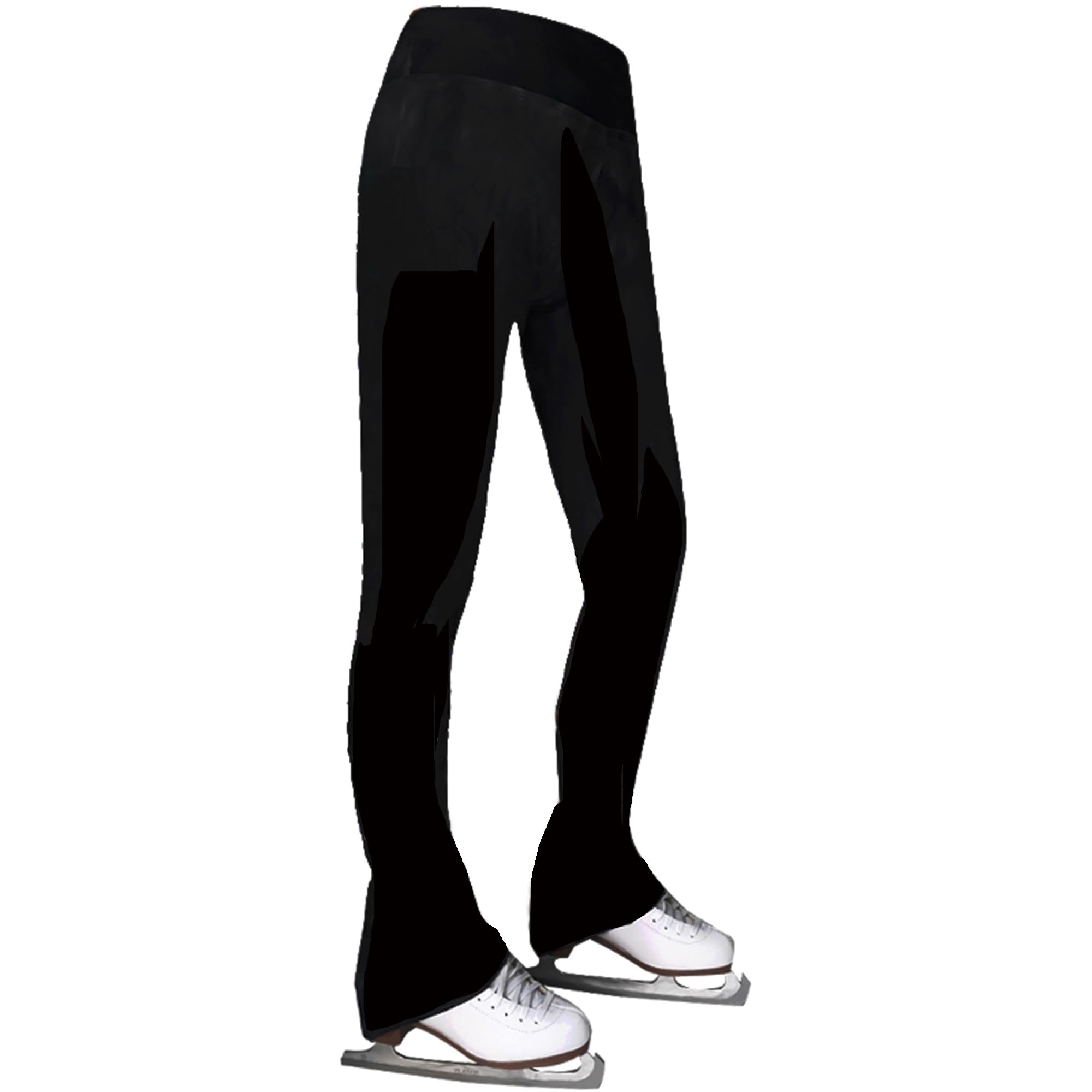JoyCan Figure Skating Pants for Girls, Black Training Clothes for Children to We