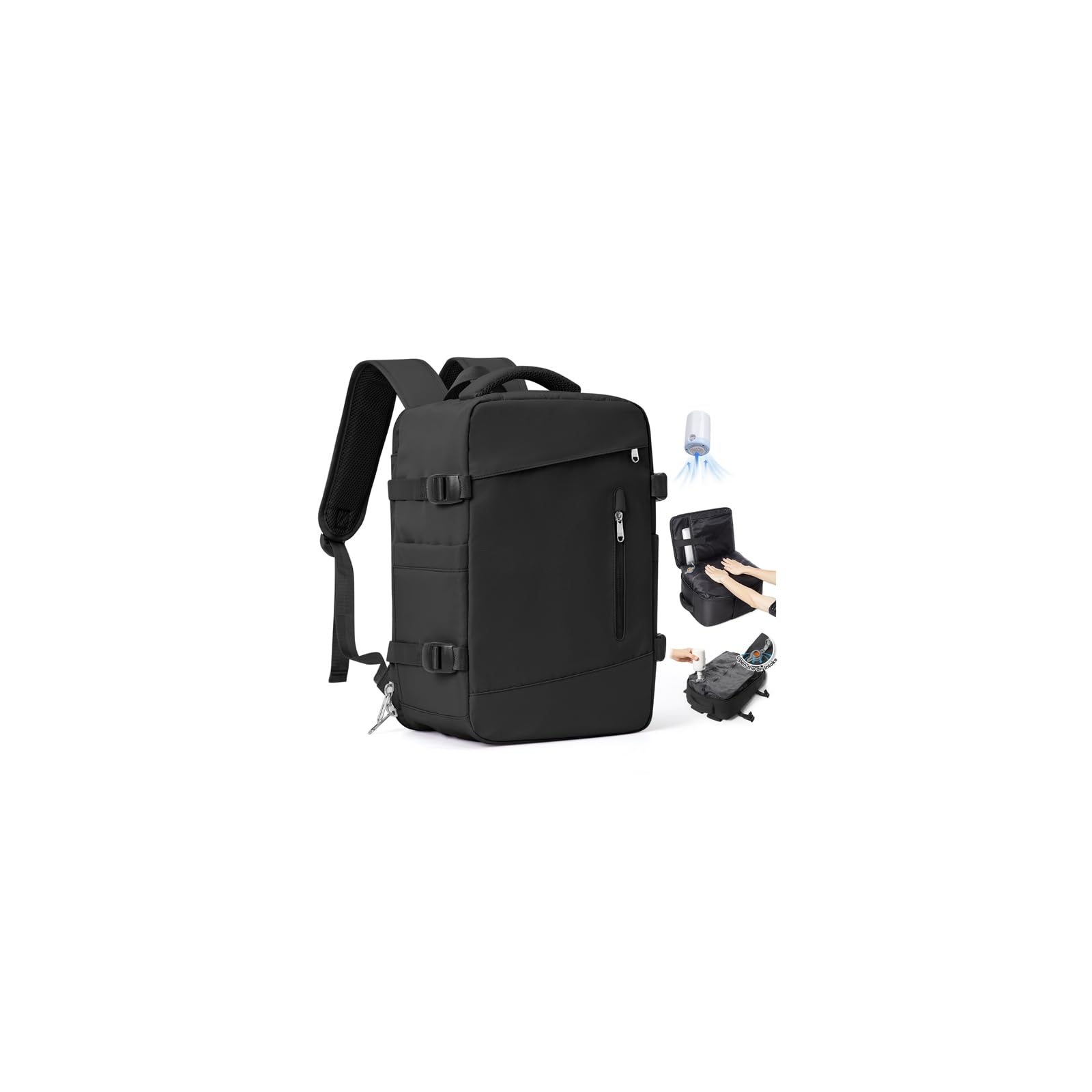 SZLX Ryanair Backpack 40 x 30 x 20 cm Vacuum with Pump Hand Luggage with Shoe Ho