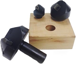 HHIP 2001-0012 3 Piece 90 Degree Carbide Indexable Countersink & Chamfer Tool Set