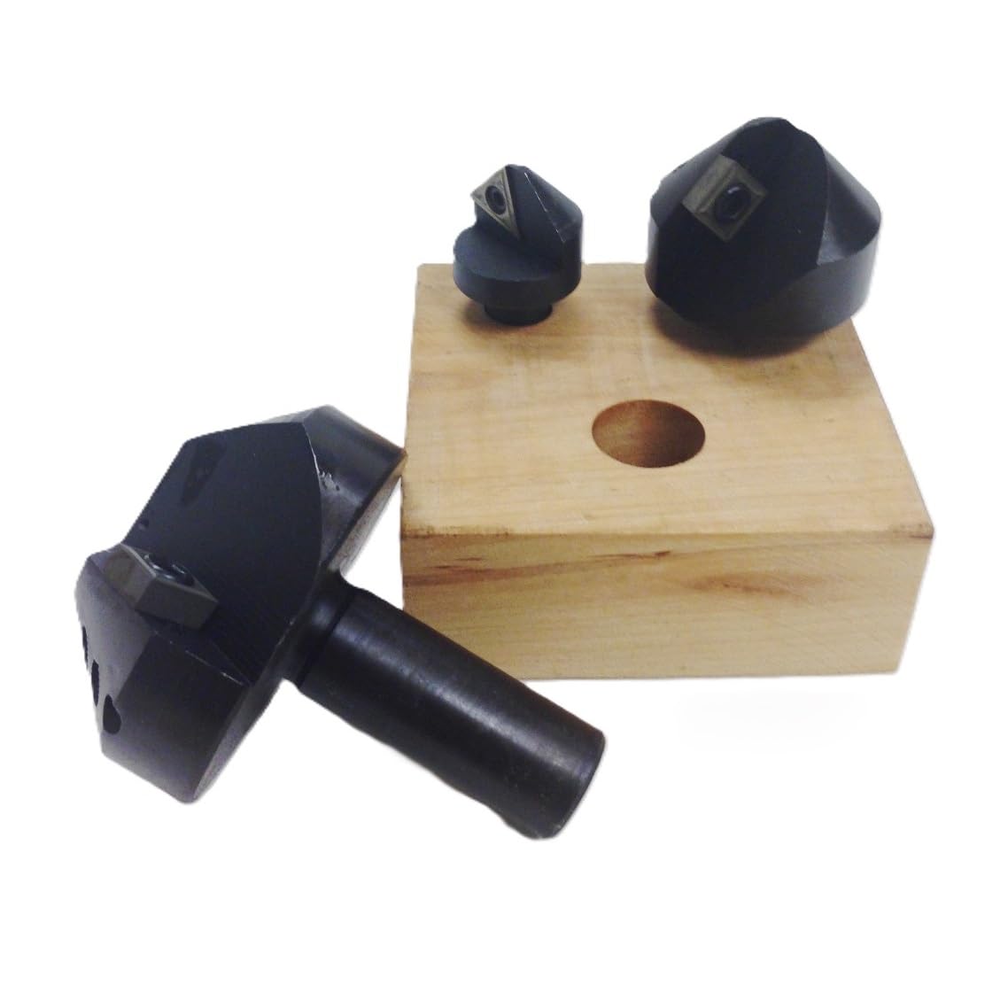 HHIP 2001-0012 3 Piece 90 Degree Carbide Indexable Countersink & Chamfer Tool Se