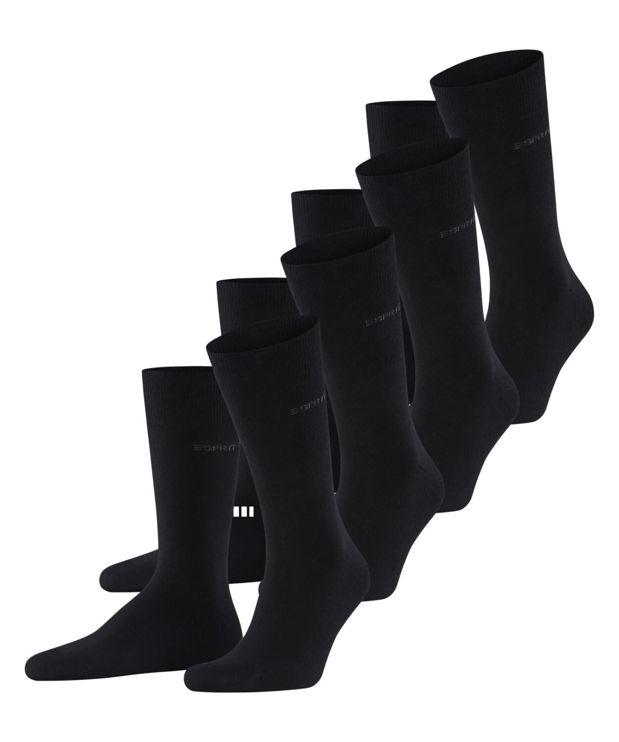 ESPRIT Mens Solid Socks Breathable Organic Sustainable Cotton Reinforced Skin-Fr