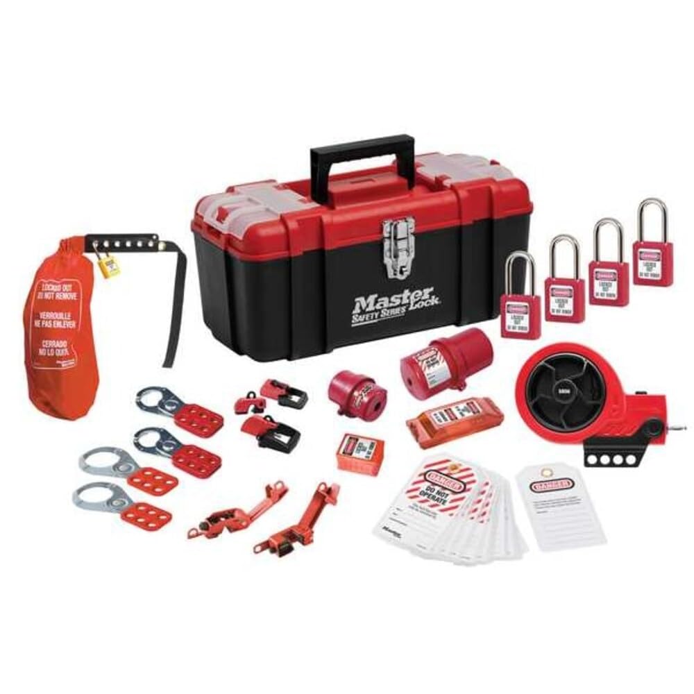 Master Lock 470-1457E410KAPRE Electrical Loto Kit - Locks &amp; Standard Device 
