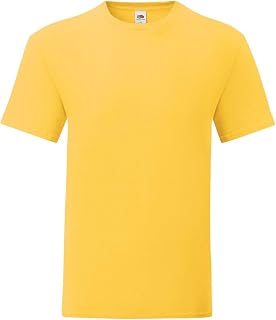 Fruit of the Loom Mens Iconic T-Shirt Pack of 5 Sizes S-5XL