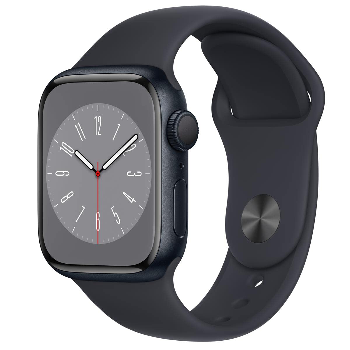 Apple Watch Series 8 [GPS, 41mm] - Midnight Aluminum Case with Midnight Sport Ba