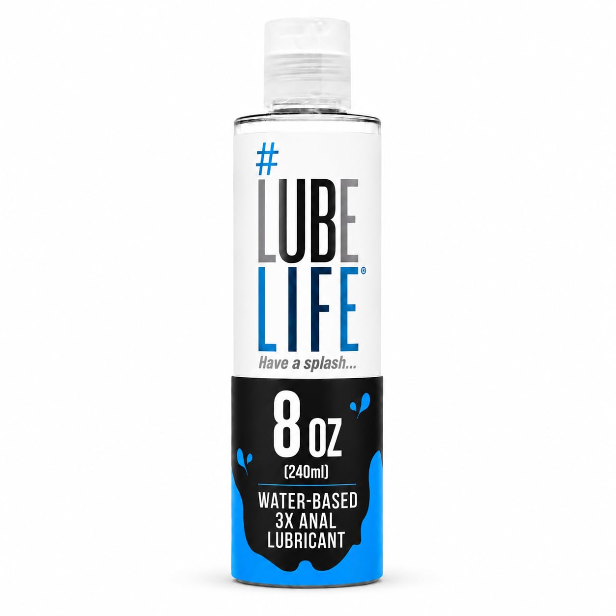LubeLife 3X Anal Personal Lubricant, Thicker Water-Based lube for Men, Women and