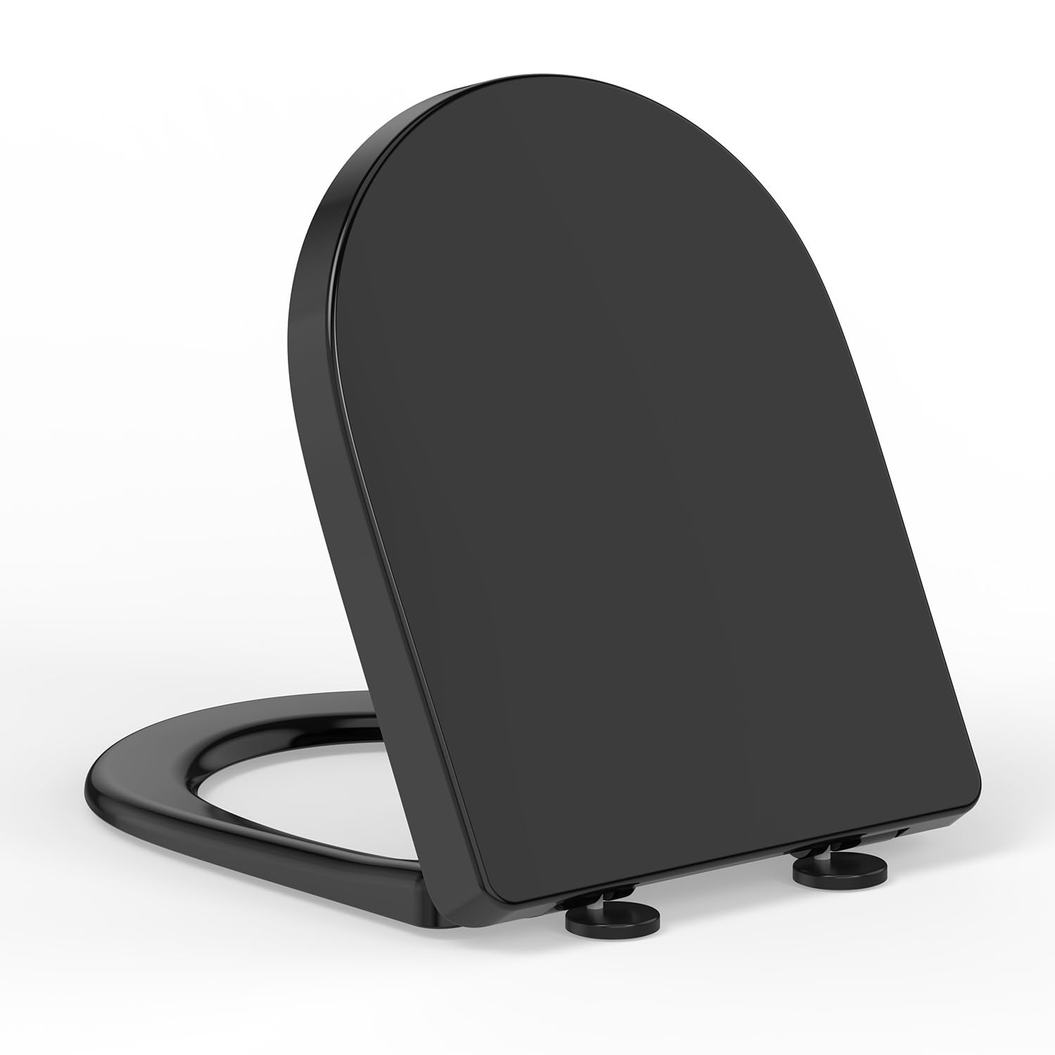 YEAUPE PRO Toilet Lid with Soft-Close Mechanism, D Shape, Toilet Seat Easy Assem