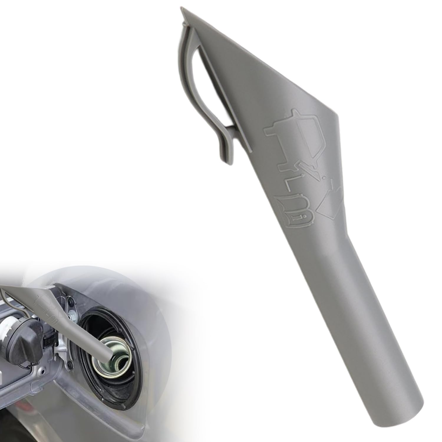 Universal Vehicle Fuel Transfer Funnel with Capless Design, Durable Flame-Retard