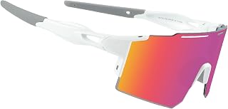 OULAIQI Lightweight Sports Sunglasses UV400 for Men Women Running Cycling
