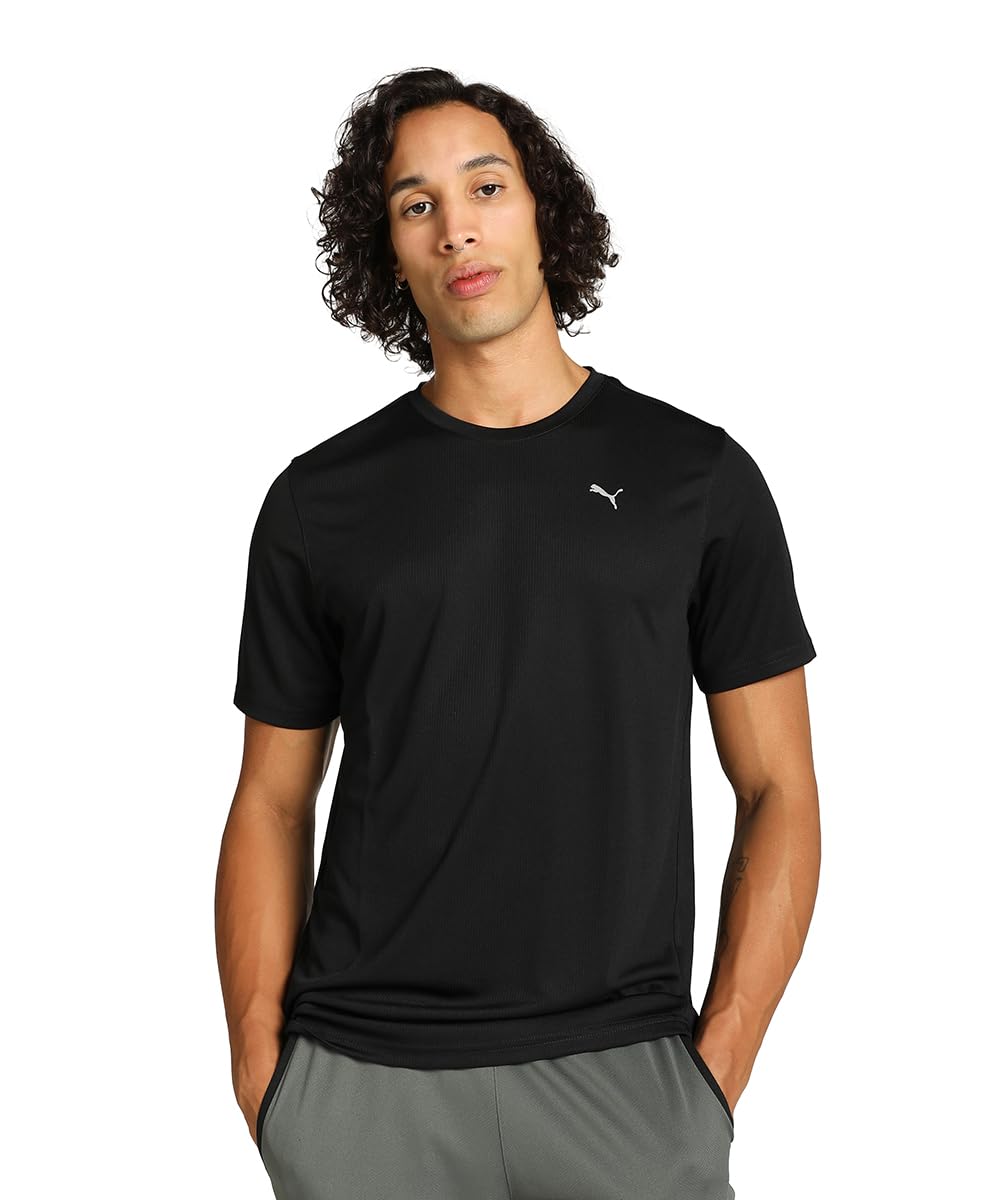 PUMA Men's TAD Essentials Plain T-Shirt with Cat Logo