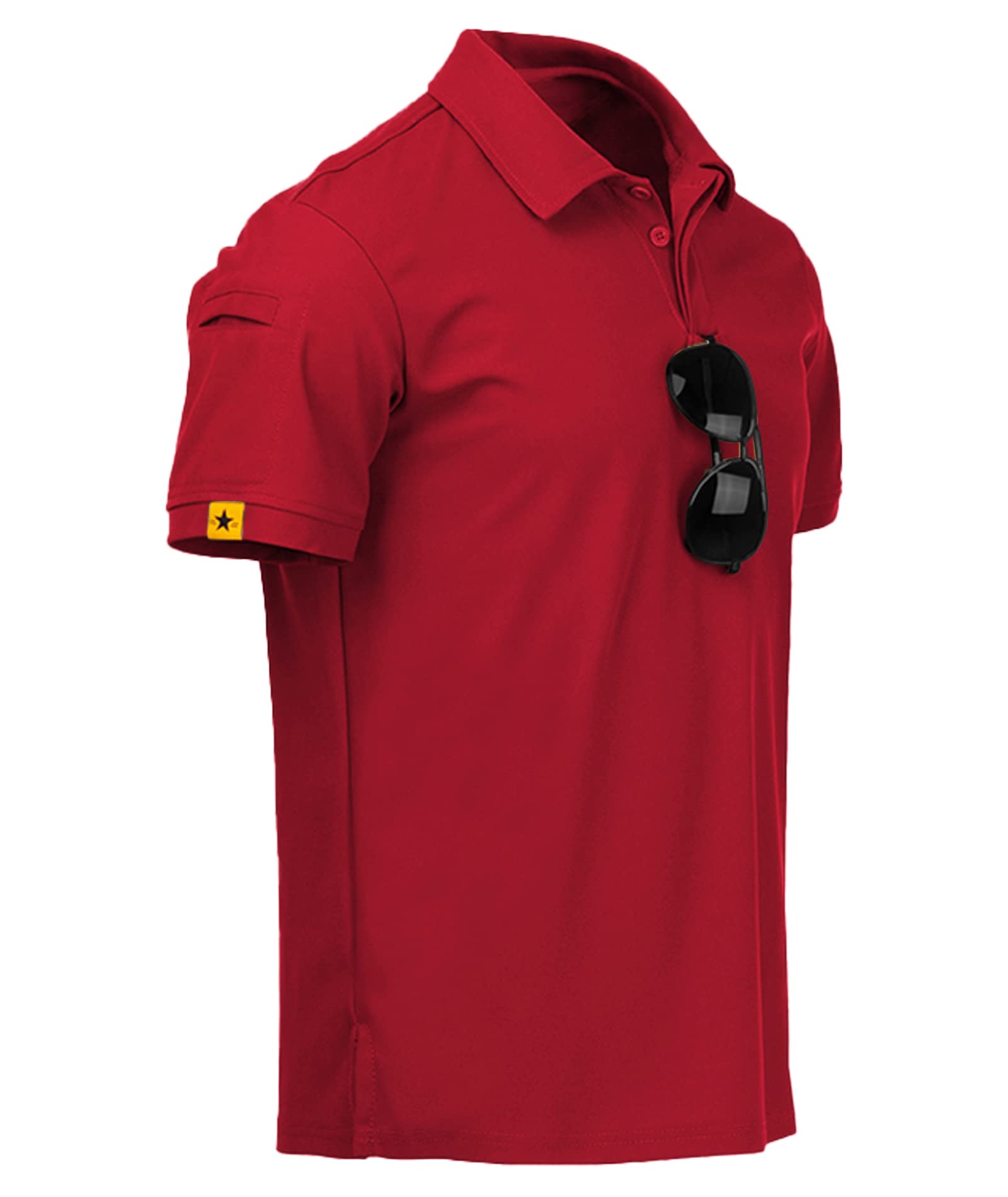 V VALANCH Mens Polo Shirts Short Sleeve Moisture Wicking Golf Polo Athletic Coll