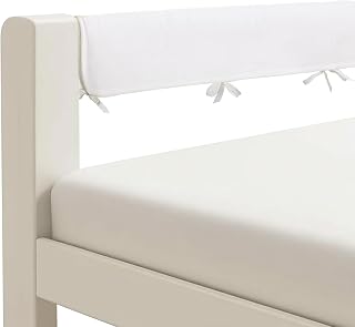Aiewale Toddlers' Bed Rail Protecter,Easy InstallEnhanced Safety Mostly Fit (4pc-White)