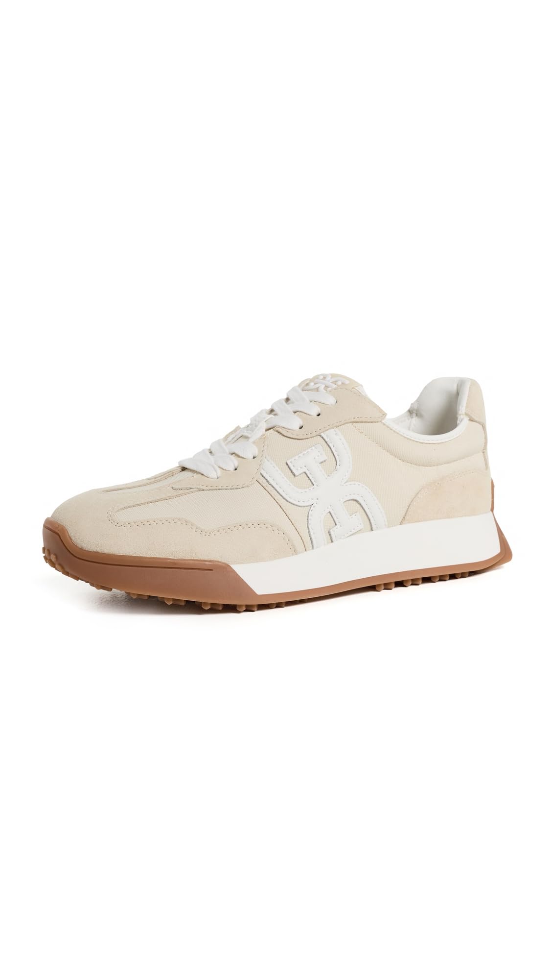 Sam Edelman Langley Women's Lace Up Sneakers, Off White, 7.5 UK