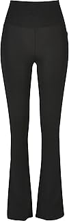 Urban Classics Ladies Organic Stretch Jersey Bootcut Leggings Women's Leggings Black