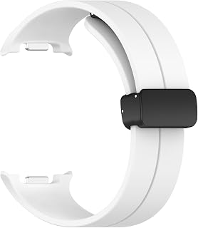 XDfind Fold Black Silicone Magnetic Buckle Watch Strap