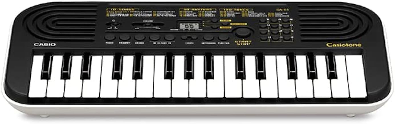 Casio Casiotone SA-51 32-Key Compact Digital Keyboard | 100 Tones | Built-in son