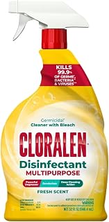 Cloralen Multipurpose Cleaner Spray with Bleach - 32 fl oz | Fresh Scent - All Purpose Disinfectant Cleaning Essential - Deep Cleans, Eliminates Stains, and Degreases