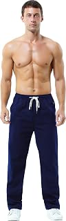 HOEREV Men's Casual Linen Trousers