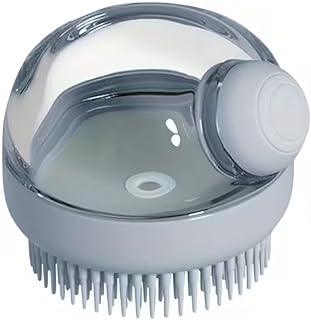 Pet Brushes for Dogs and Cats, Silicone Bristle Massage Brush with Soap Dispenser, Perfect Dog Bath Brush for Long Haired Pets and
