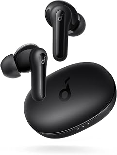 soundcore by Anker Life P2 Mini Bluetooth Headphones, In-Ear Headphones with 10 mm Audio Driver, Intense Bass, EQ, Bluetooth 5.2, 32 Hours Battery, Charging with USB-C (Black) (Refurbished)