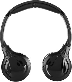 Wireless Infrared Car Headphone , Audio 2 Channel IR Wireless Headphone Earphone for in Car TV Video Audio Listening