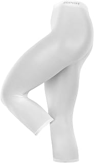 ESPRIT Women's Cotton Capri Leggings Breathable Cotton Elegant Thin Opaque Solid Colour Belt Comfort No Pressure on the Waist Excellent Fit No Slip 1 Pair