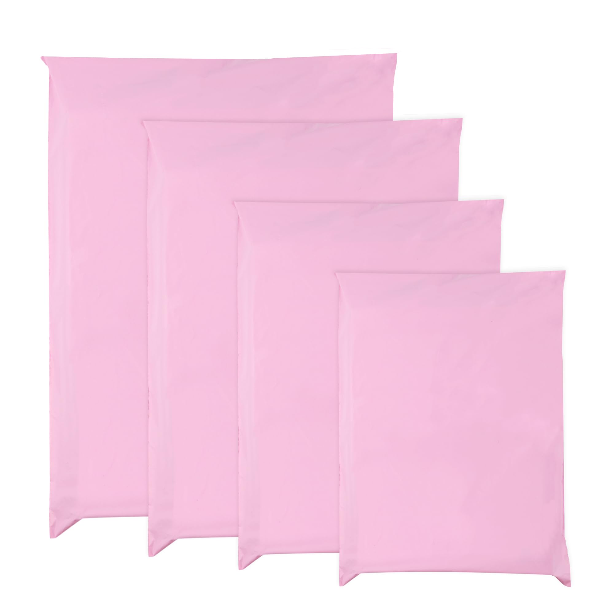 Double Dragon 60 Mixed Self-Seal Pink Mailer Bags | Tamper-Proof & Durable | Pol