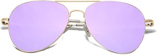 SOJOS Classic Aviator Sunglasses for Women Men Metal Frame Spring Hinges SJ1030,
