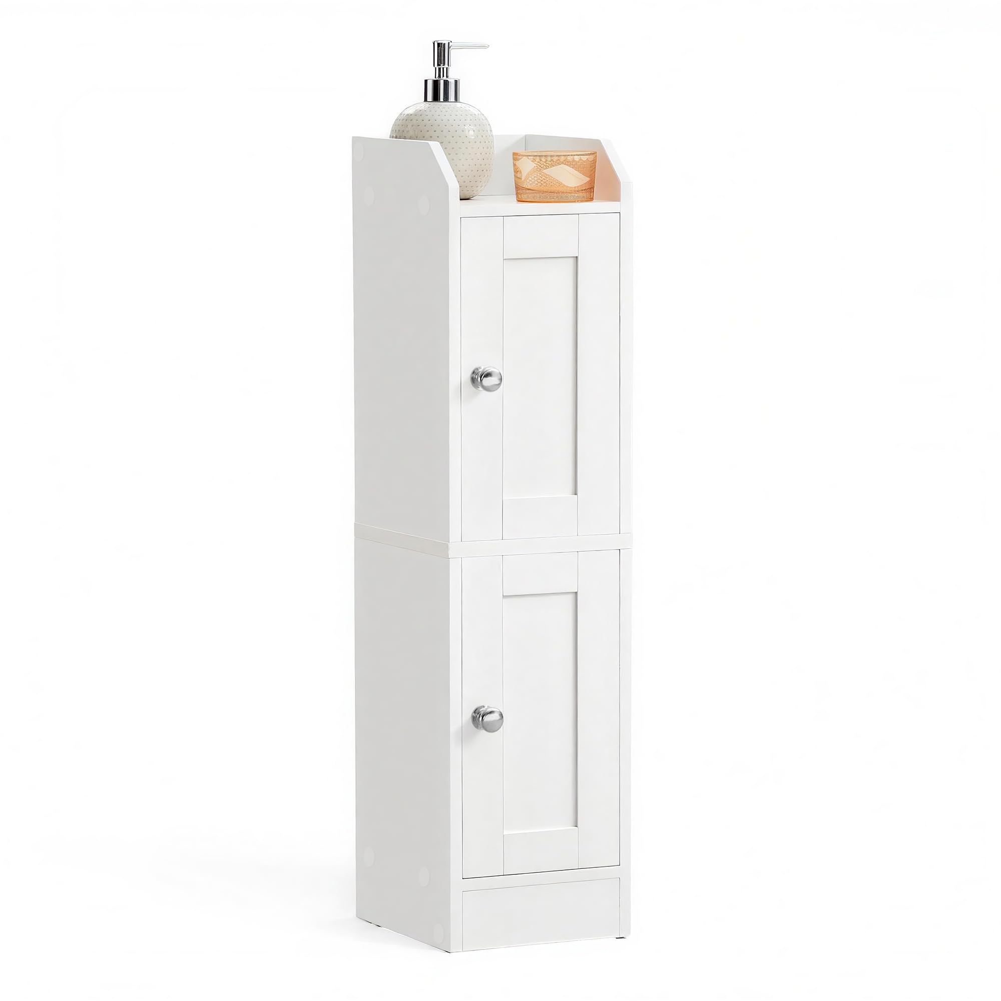 VASAGLE Siren Collection - Slim Storage Cabinet with Reversible Doors, Small Sto