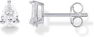 14K Gold Plated Sterling Silver Cubic Zirconia Stud Earrings for Women