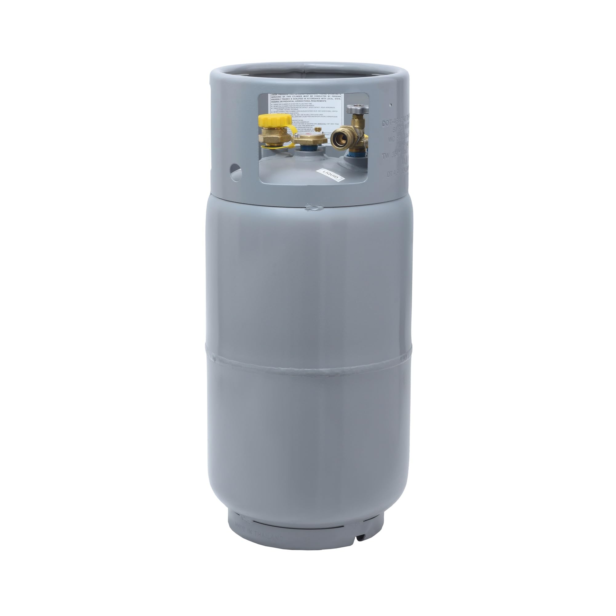 Flame King YSN335 - 33.5LB Steel Forklift Propane Tank Cylinder with Built-in Ga