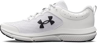 Under Armour Women's Charged Assert 10 Running Shoe, (104) White/White/Black, 6