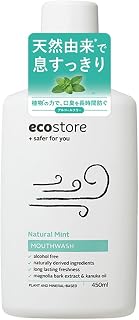 ecostore Mouth Wash, Natural Mint, 15.2 fl oz (450 ml), Prevents Bad Breath