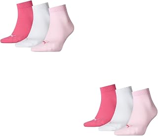 PUMA Unisex's Quarter Plain 3p Socks, One Size Plus
