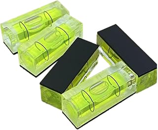 YMGBHNKJLS 5Pcs Magnetic Small Bubble Levels 29x10x12mm Mini Square Bubble Spirit Level Measuring Layout Tools (29mm)