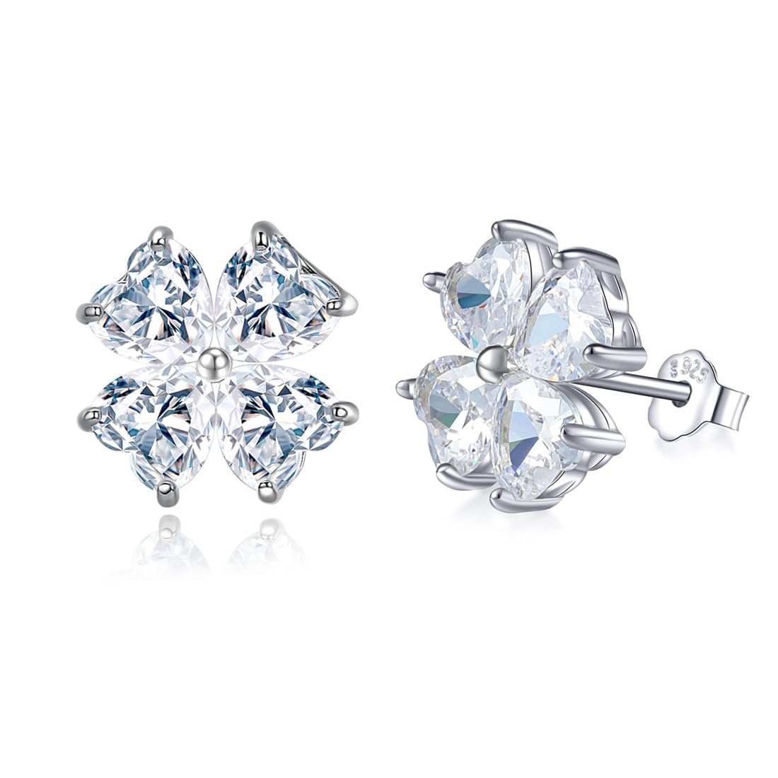 Elegant Lucky Women's Earrings, Hypoallergenic, Birthday, Popular, Four Leaf Clo