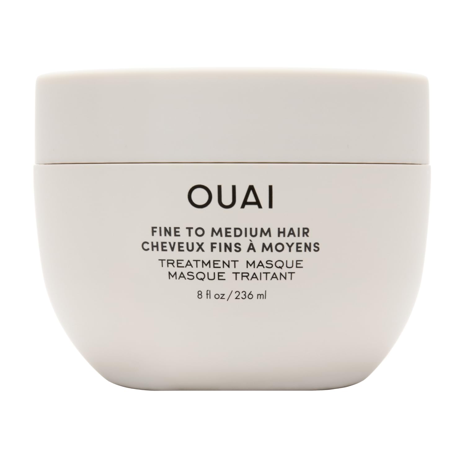OUAI Lightweight Hydrating Hair Mask for Fine to Medium Hair, 8 oz | Keratin Hai
