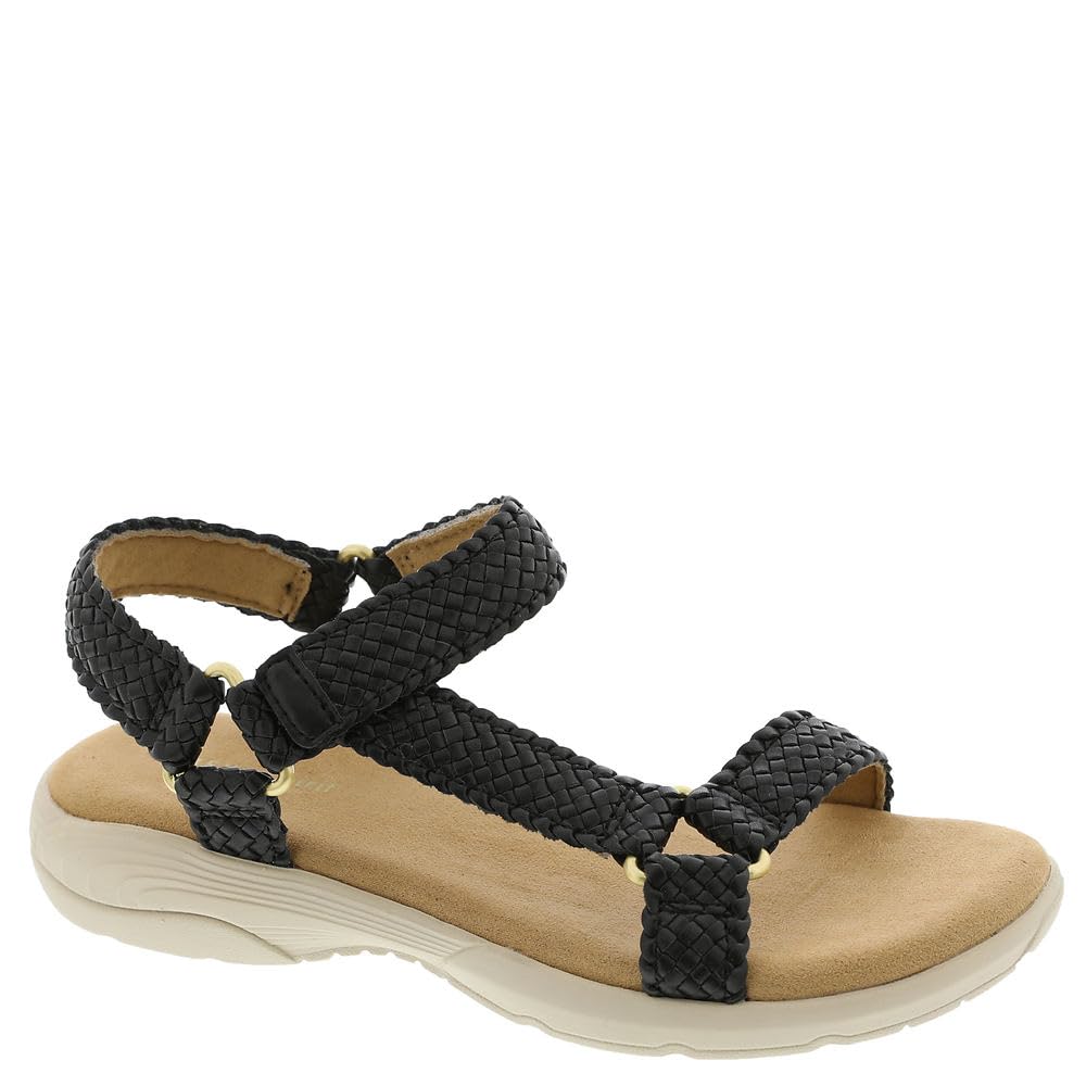 Easy Spirit Taytum Womens Sandal 75 CD US Black, 7.5 Wide