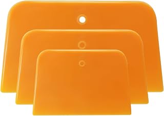 Surosha 1 Set Body Filler Spreaders, Auto Plastic Putties Spreader Tool Includes Large, Medium and Small, Reusable Auto Film Application Tool for Body Fillers, Putties, Glazes, Caulks and Paint (3PCS)