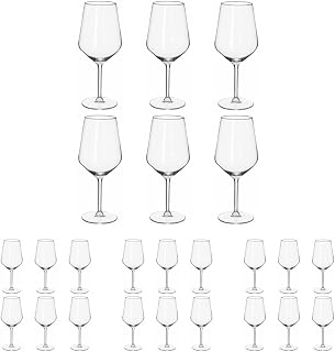 alpina Red Wine Glasses - Wine Glasses 6 Pieces - 53cl Wine Glass - Birthday Gift - Original Gifts for Women and Couples - Transparent - Glass (Pack of 4)