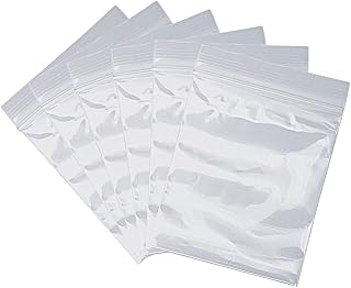 100 PCS Small Plastic Bags, 2" x 2.76" Resealable Zipper Poly Bags | Mini Plastic Bags Clear Small Jewelry Bags for Jewelry, Screws, Storage